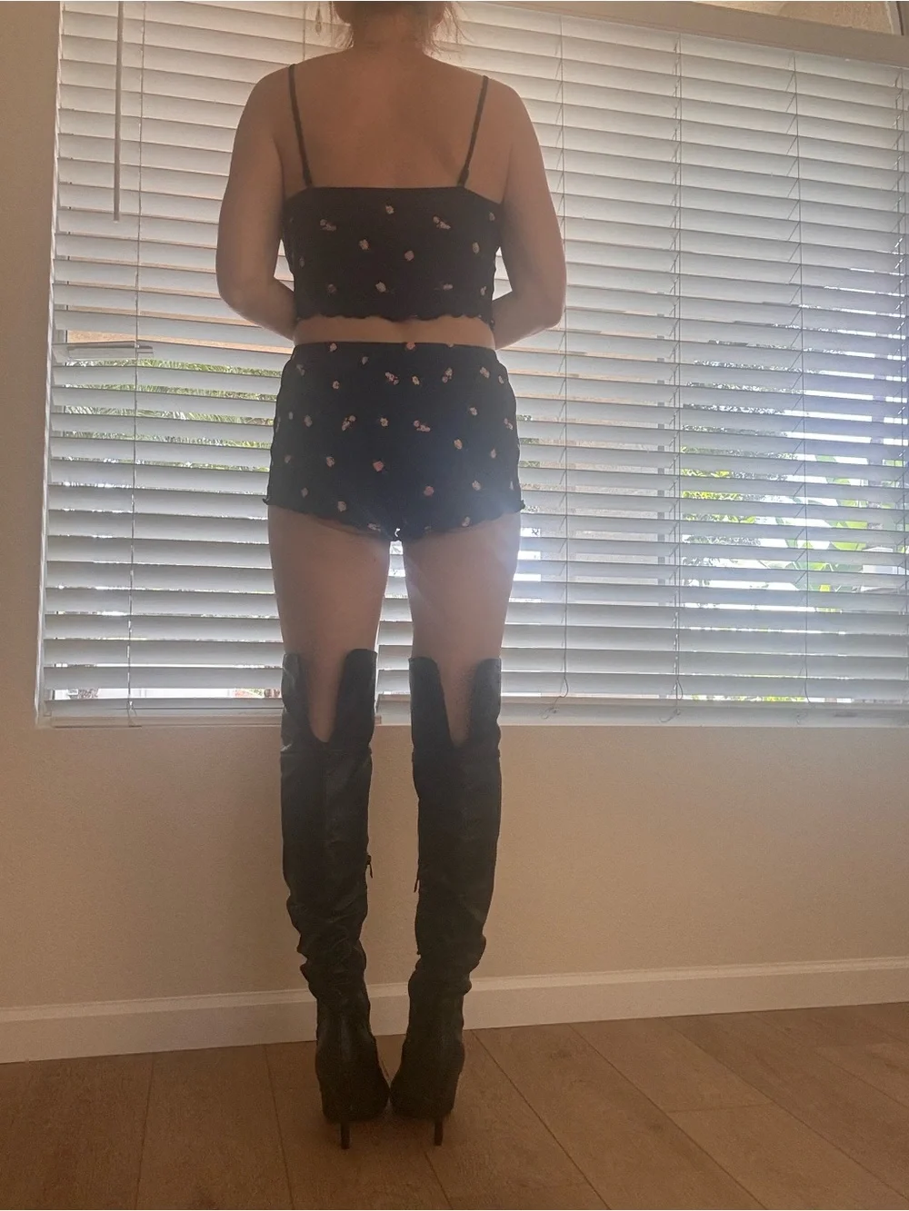 Women's Black High-Heel Over-the-Knee Boots